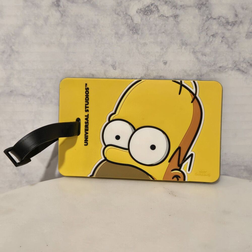 UNIVERSAL STUDIOS THE SIMPSONS HOMER SIMPSON LUGGAGE TAG NEW